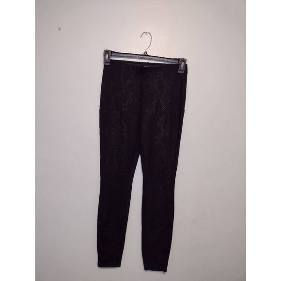 Catherine Malandrino Size S Black Snake Print Pants - Picture 1 of 5
